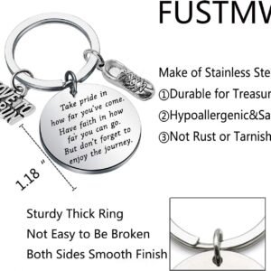 FUSTMW Runners Keychain Gift Marathon Runner Gift Marathon Keychain Track Gift