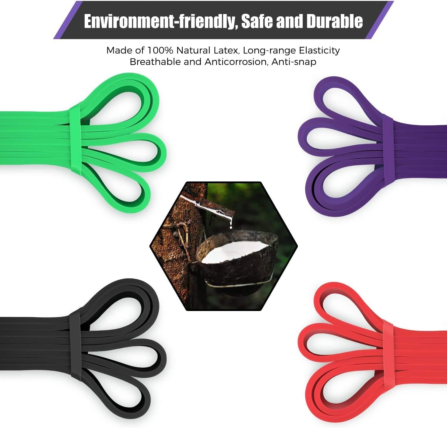VEICK Resistance Bands for Working Out, Exercise Bands, Workout Bands, Pull Up A...