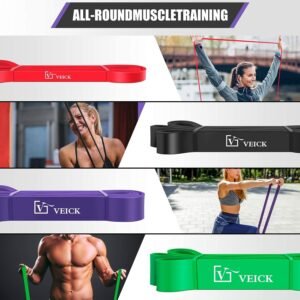 VEICK Resistance Bands for Working Out, Exercise Bands, Workout Bands, Pull Up A...