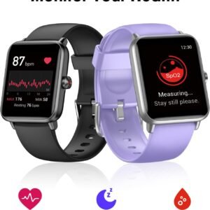 Smart Watch, Fitness Tracker with Heart Rate Monitor, Blood Oxygen, Sleep Tracki...