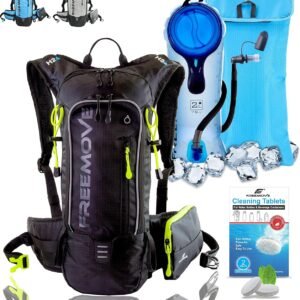 FREEMOVE Hydration Water Backpack 3in1 with 2L Bladder & Insulated Backpack Cool...