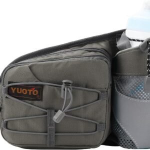 Waist Pack with Water Bottle Holder for Running Walking Hiking Hydration Belt