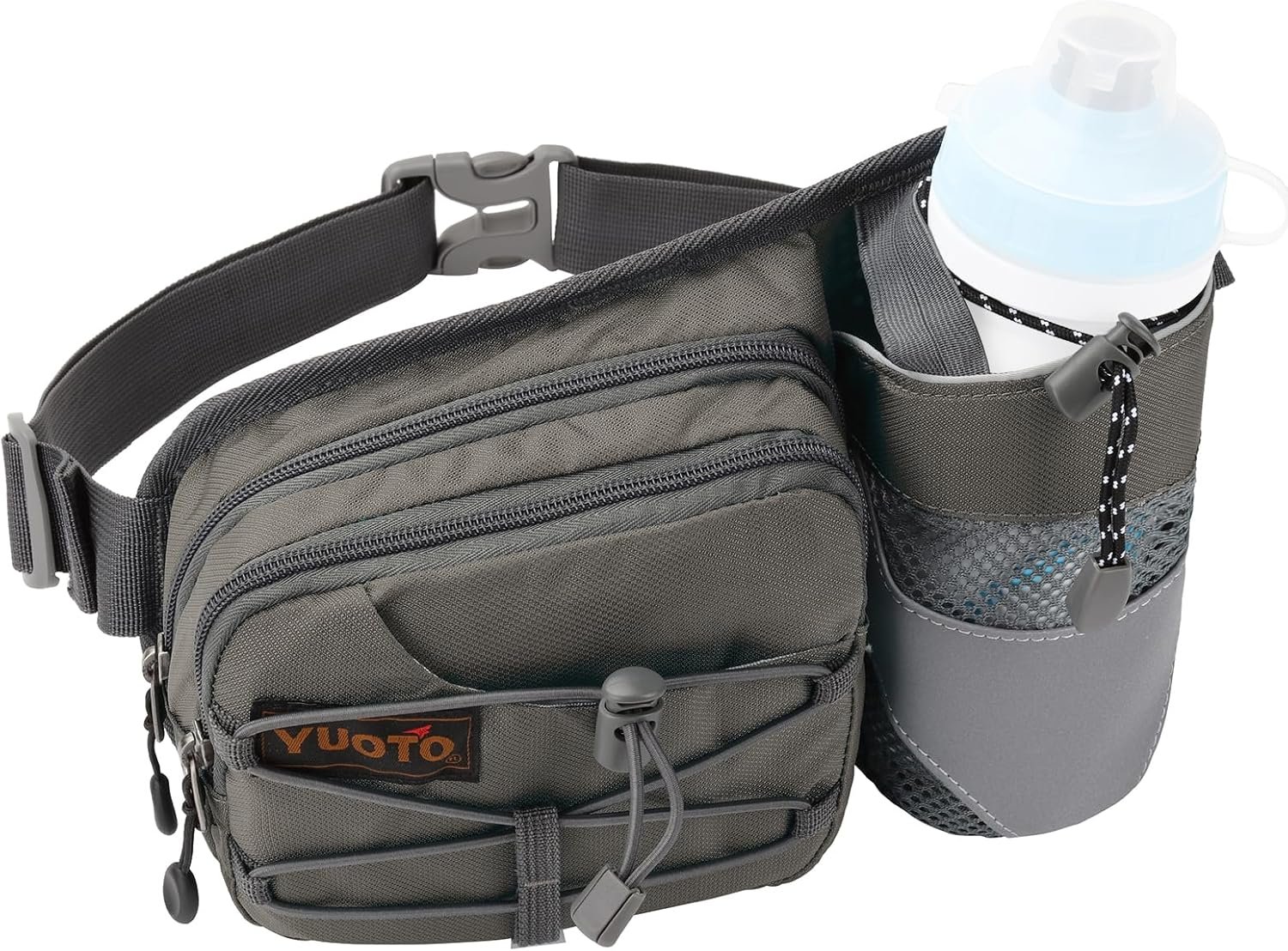 Waist Pack with Water Bottle Holder for Running Walking Hiking Hydration Belt
