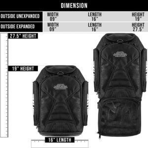 Elite Sports Jiu Jitsu BJJ Jaco Expandable Gym Duffel Backpack Bag for MMA, BJJ,...