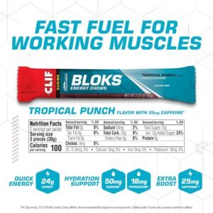 CLIF BLOKS - Energy Chews - Variety Pack - Non-GMO - Plant Based - Fast Fuel for...