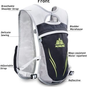 AONIJIE Hydration Packs 5.5L Trail Running Vest with 2L Bladder Reservoir Marath...
