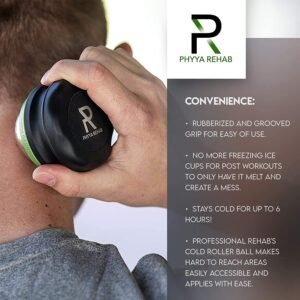 Massage Ice Roller Ball - Roller for Muscles Deep Tissue - Cold Therapy - Planta...