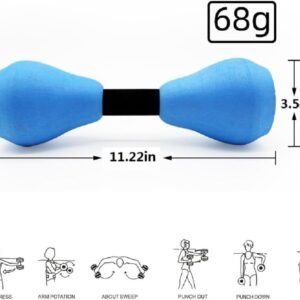 Aquatic Dumbells,1 Pair Foam Water Weights Aerobic Exercise Fitness Equipment Du...