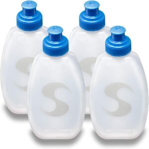 Synergy Reusable Handheld Hydration Running Water Bottles (4-Pack) (9oz 4-Pack, ...