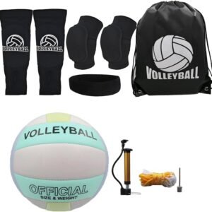 All in One Volleyball Set, Include Volleyball Knee Pads Volleyball Arm Sleeves S...