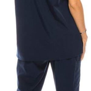 7-Pocket V-Neck Top Medical Scrubs Set for Woman - 4 Way Stretch, Comfort, Light...