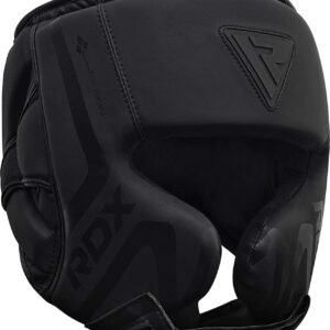 RDX Boxing Headgear Sparring Grappling, Maya Hide Leather, Head Gear for MMA Mua...