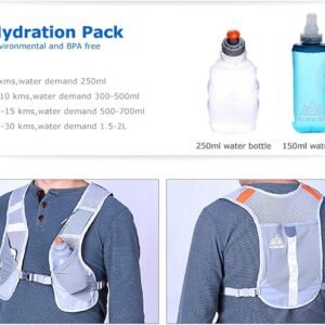 AONIJIE Marathon Running Vest Pack Water Hydration Backpack Outdoor Sport Bag Cy...