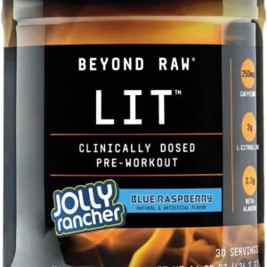 BEYOND RAW LIT | Clinically Dosed Pre-Workout Powder | Contains Caffeine, L-Citr...