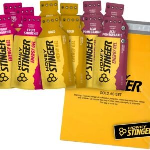 Honey Stinger Organic Energy Gels – Variety Pack with Sticker­ – 12 Count – 4 of...