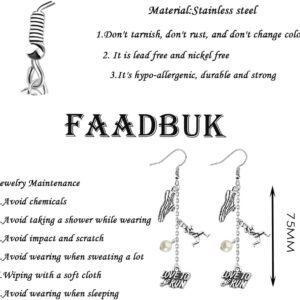 FAADBUK Marathon Runner Dangle Earring Marathon Lover Gift Runner Gift Athlete G...