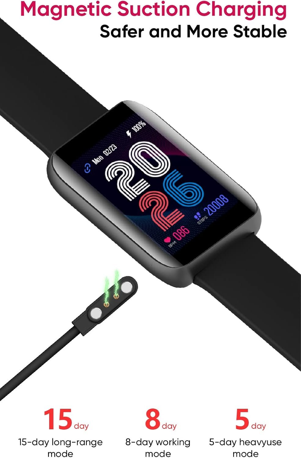 BENIO Pigeon Smart Watch Fitness Tracker,Heart Rate Monitor,Blood Oxygen Trackin...