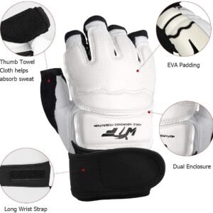 LangRay Taekwondo Karate Gloves & Sparring Gear Foot Protector Set, Karate Boxin...