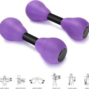 Aquatic Dumbells,2Pcs Foam Water Weights Aerobic Exercise Fitness Equipment Dumb...