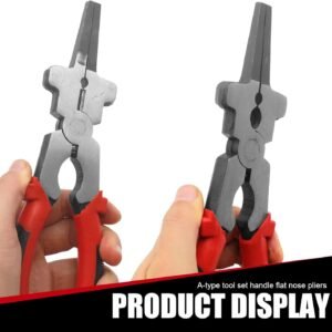 1 PC Car 8" Welding Pliers, Multi-purpose A-type Ground Wire Cutting Tip Clampin...