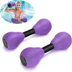 Aquatic Dumbells,2Pcs Foam Water Weights Aerobic Exercise Fitness Equipment Dumb...