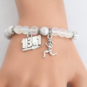 Runner Bracelet Marathon Running Gift Track Gift Marathon Runner Inspirational J...