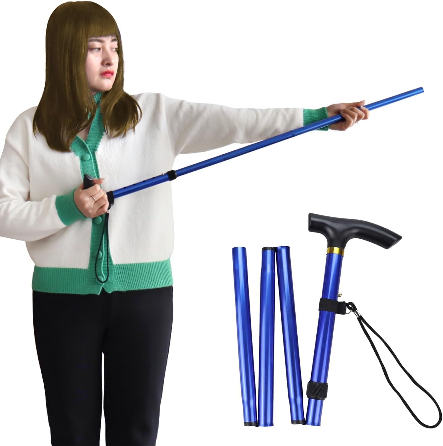 Shoulder Wand Therapy Stretching Tool Rotator Cuff Exercise Equipment Collapsibl...