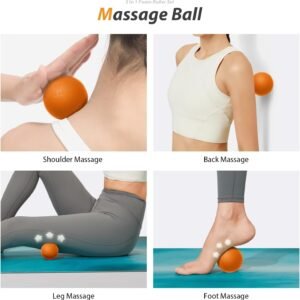 5 in1 Foam Roller Set, Trigger Point Foam Roller, Massage Roller Stick, Massage ...