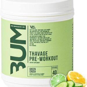 RAW Preworkout Powder, Thavage (Green Crush) - Chris Bumstead Sports Nutrition S...