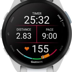 Garmin Forerunner 165 Music, Running Smartwatch, Colorful AMOLED Display, Traini...