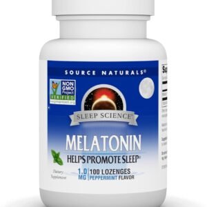 Source Naturals Melatonin 1 mg - 100 Peppermint Flavored Lozenges