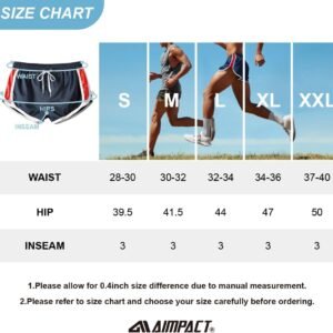 AIMPACT Mens Running Shorts Breathing Workout Gym Booty Short Shorts Sexy