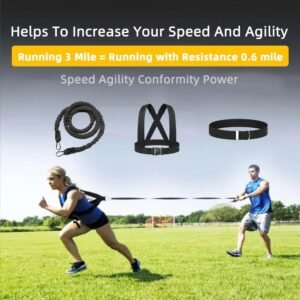 Resistance Explosive Training 5PCS Force Acceleration Speed Cord Improve Power, ...