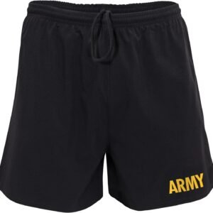 Rothco Army Physical Training PT Compression Shorts, Black