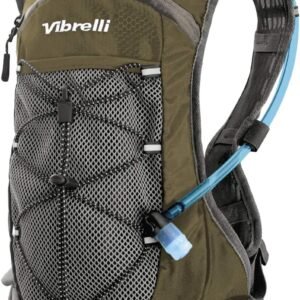 Vibrelli Hydration Pack & 2L Hydration Water Bladder - High Flow Bite Valve - Hy...