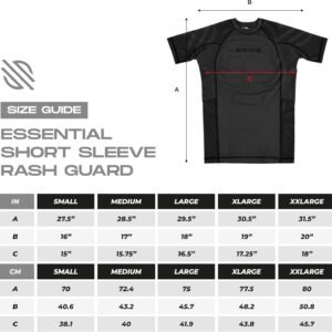 Sanabul Essentials Short Sleeve Compression Training Rash Guard for MMA BJJ Wres...