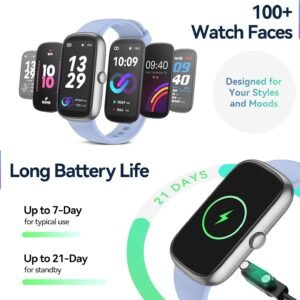 Health Fitness Tracker, 24/7 Heart Rate/SpO2/Sleep Monitor, Activity Trackers & ...