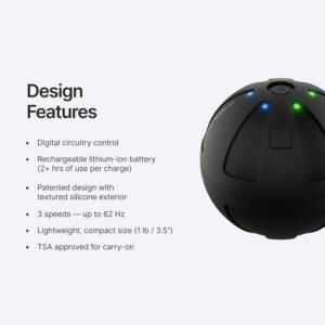 Hyperice Hypersphere - Portable Vibrating Massage Ball for Muscle Recovery and S...