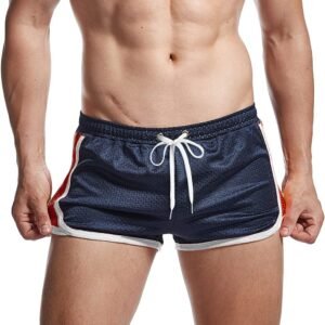 AIMPACT Mens Running Shorts Breathing Workout Gym Booty Short Shorts Sexy