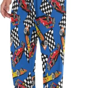 Christmas Snowflakes Pajama Pants White Black Texture Lounge Sleepwear PJs Men's...