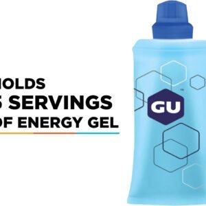 GU Energy Refillable Flask for Sports Nutrition Energy Gel, 5.1-Ounce