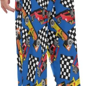 Christmas Snowflakes Pajama Pants White Black Texture Lounge Sleepwear PJs Men's...