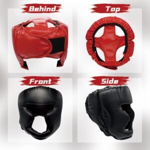 Boxing Gloves and Headgear Set Including 2 Pack Boxing Headgear and 2 Pack Boxin...