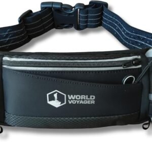 Hydrabelt Ultra Hydration Belt for Runners, 2 Pockets, 10oz BPA Free Water Bottl...