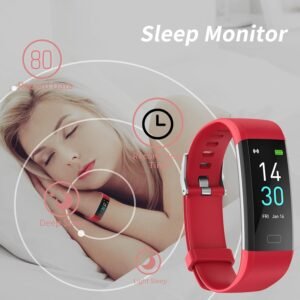 IP68 Fitness Tracker Blood Pressure Heat Rate Monitor Smart Watch Blood Oxygen S...