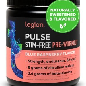 LEGION Pulse Pre Workout Supplement - All Natural Nitric Oxide Preworkout Drink ...