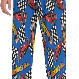 Christmas Snowflakes Pajama Pants White Black Texture Lounge Sleepwear PJs Men's...