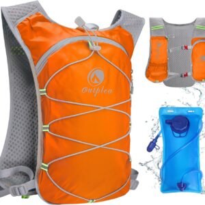 Small Water Backpack, Festival Hydration Vest, Hydro Pack with 2L Water Bladder,...