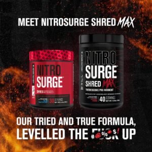 Jacked Factory NITROSURGE Shred Pre Workout Supplement - Energy Booster, Instant...