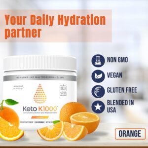 Hi-Lyte Keto K1000 Electrolyte Powder | Orange | Hydration Supplement Drink Mix ...